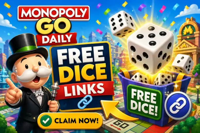 MOnopolyGoDaily.com Free Dice Links featured Image Free Dice Links