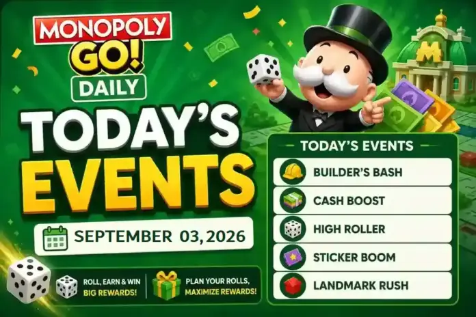 Todays events featured image for September 03 2026 on monopolygodaily_com rioted Today's events